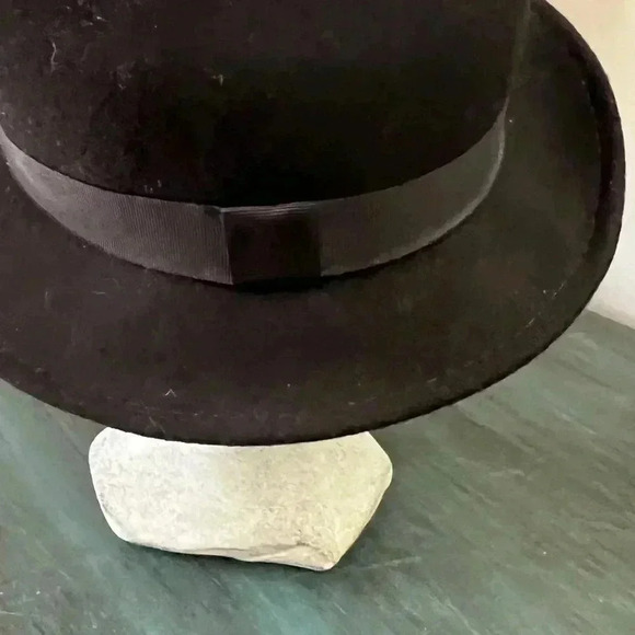 DORFMAN PACIFIC MEN’S WOOL FELT SNAP BRIM, BLACK medium. - Picture 3 of 6